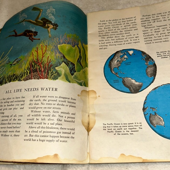 Vintage 1973 Golden Press Exploring Earth Oceanography Book, Paperback - Picture 4 of 14